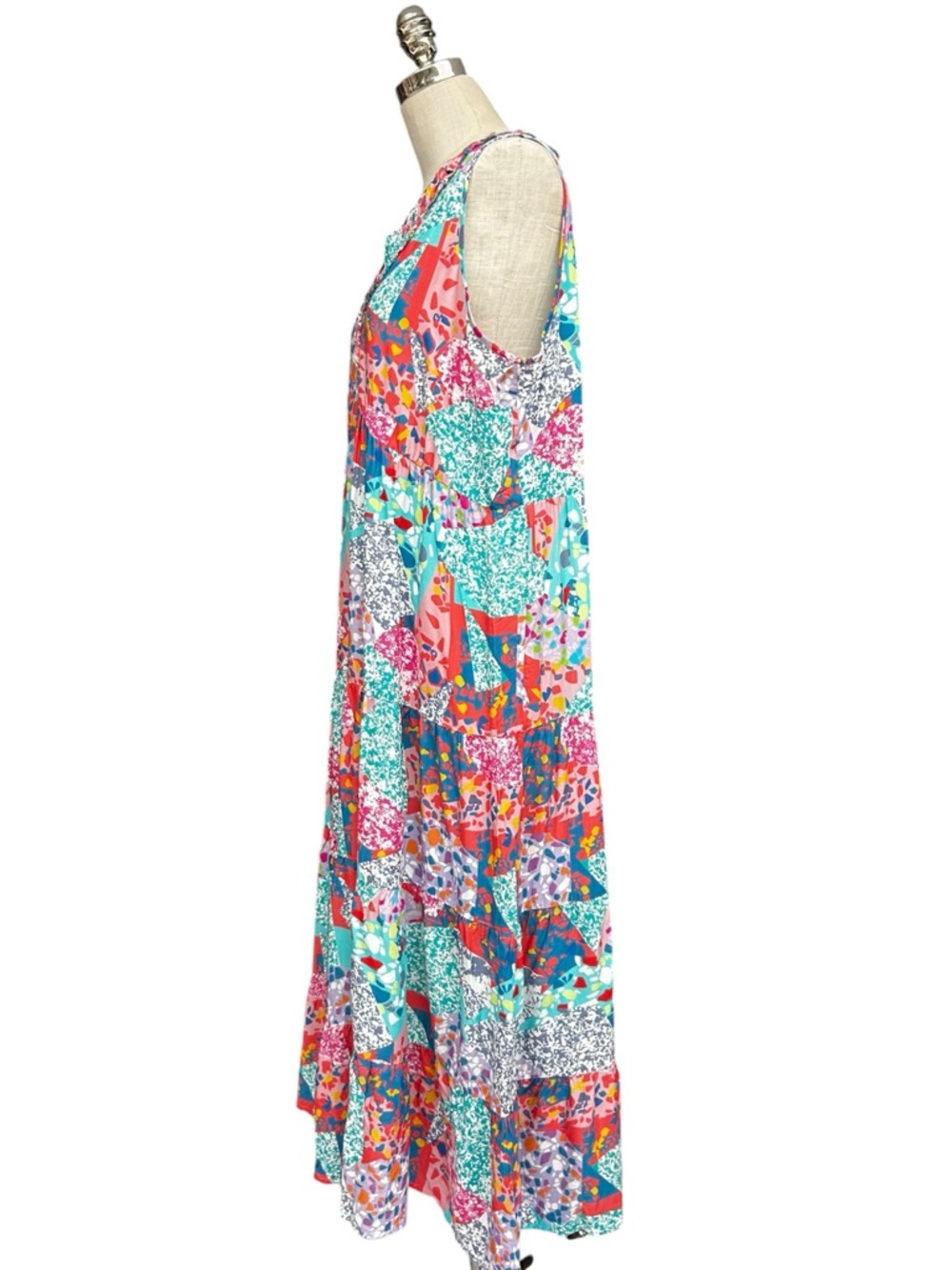 Tolani Collection Madison Patchwork Maxi Dress Large Petite Summer Dress - Picture 4 of 13